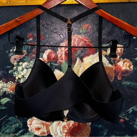 THIRDLOVE 24/7 Classic Racerback Black Front Clasp Bra Size 36B 1/2 Gently Used - Picture 4 of 5